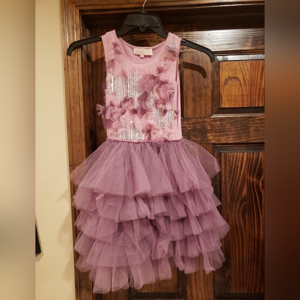 Tutu du monde tulle pink and purple dress size 8-9
